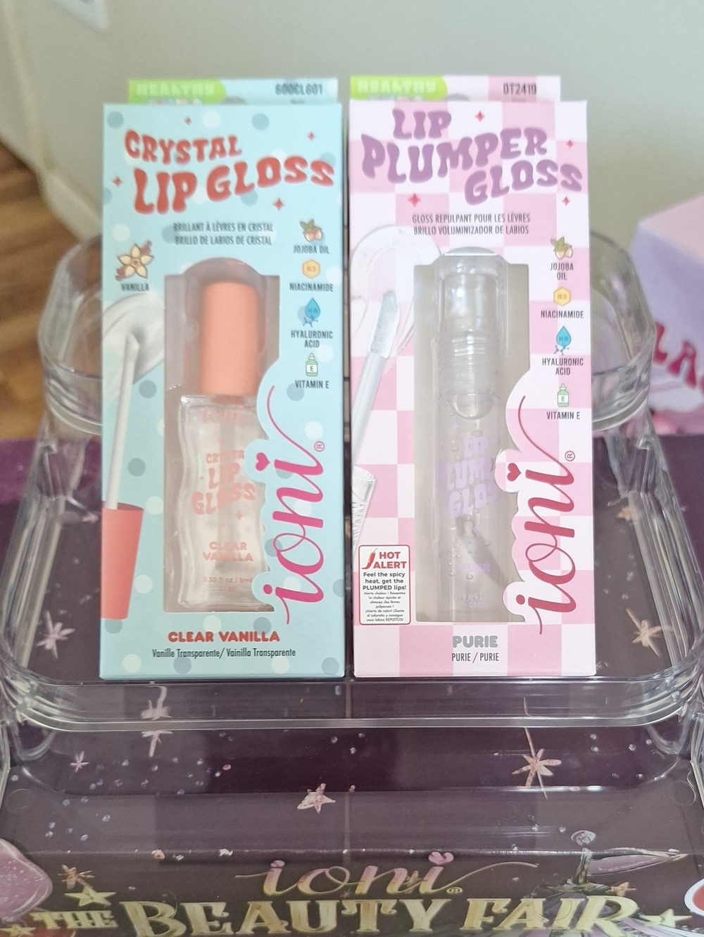 ioni Crystal Lip Gloss & Lip Plumper Duo - Clear/Sheer